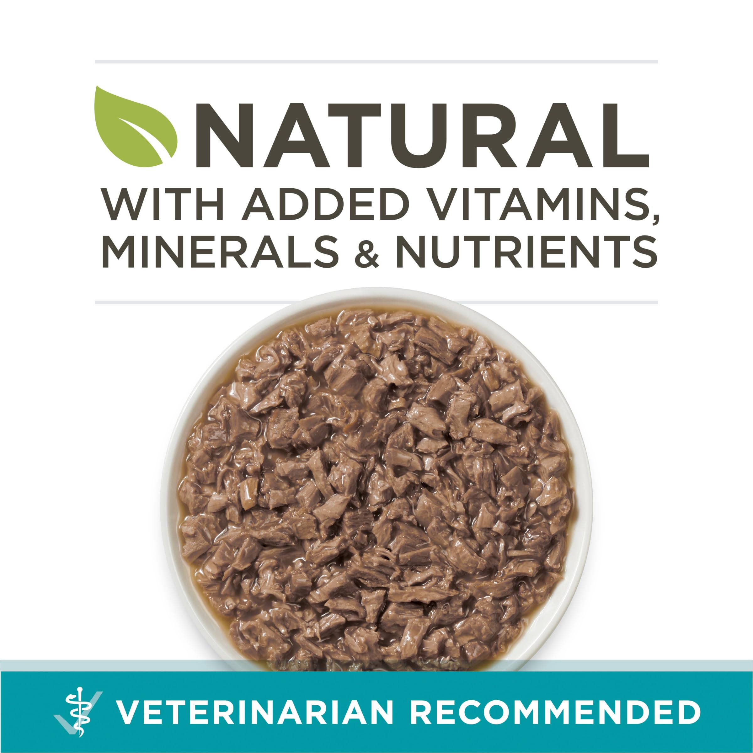 Purina ONE gros plan sur la texture de la pâtée avec morceaux pour appétence accrue