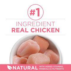 Purina ONE vrai poulet visible comme premier ingrédient pour protéines de qualité