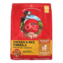 Purina ONE emballage face montrant ingrédients principaux et bénéfices nutritionnels