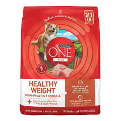 Purina ONE sac avant montrant la dinde réelle et bénéfice contrôle du poids