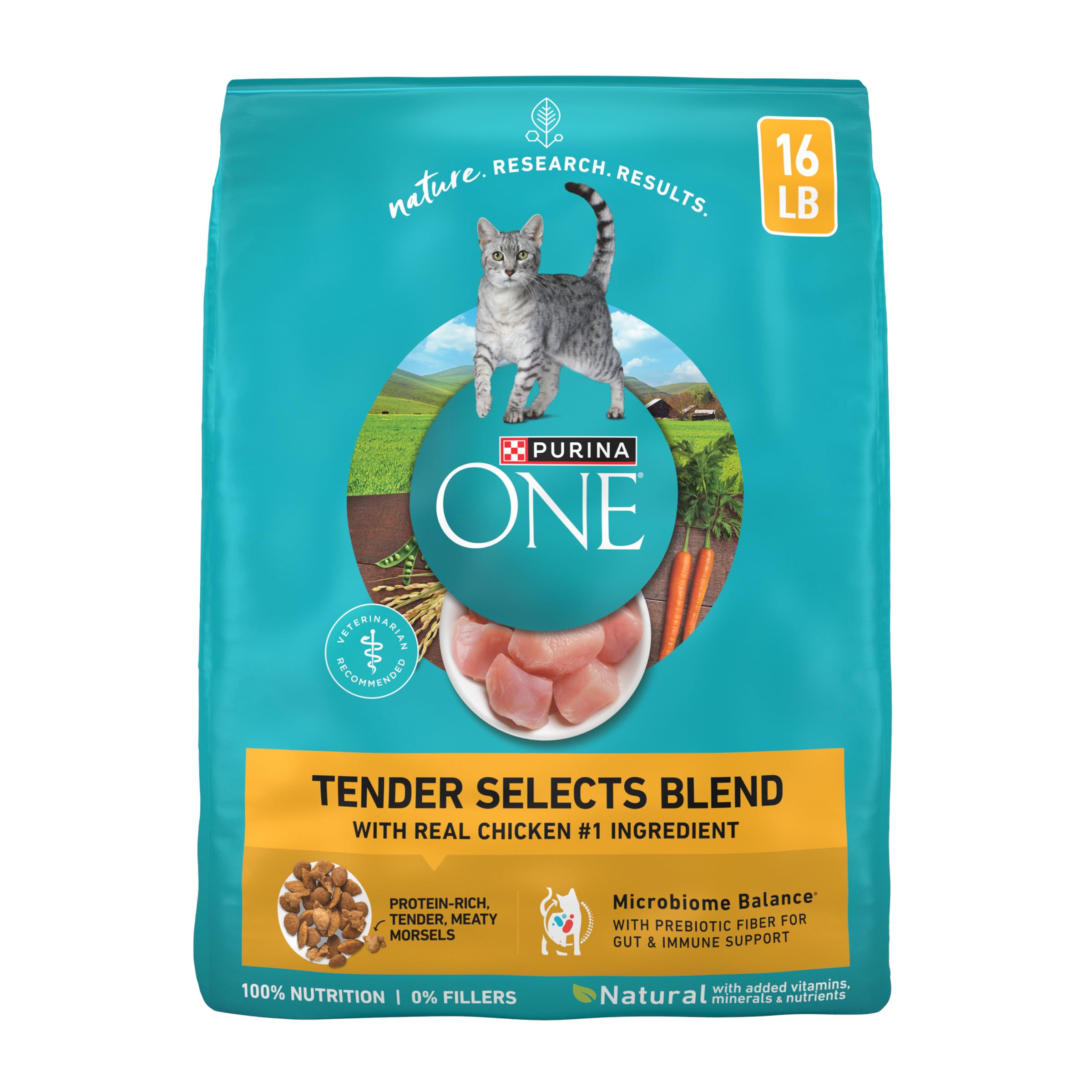 Purina ONE sac devanture montrant l'emballage et bénéfice nutritionnel