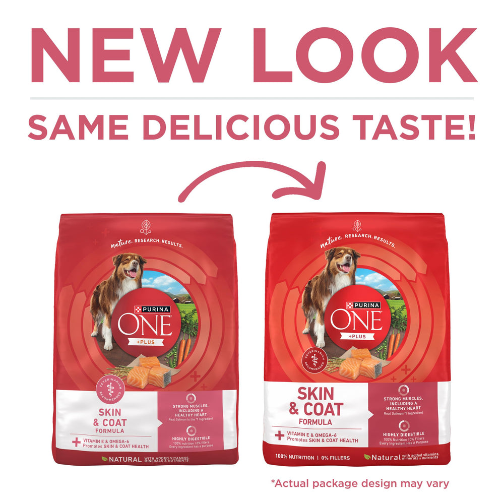 Purina ONE dos du sac avec informations nutritionnelles claires et rassurantes