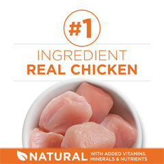 Purina ONE étiquette nutrition arrière affichant valeurs et transparence