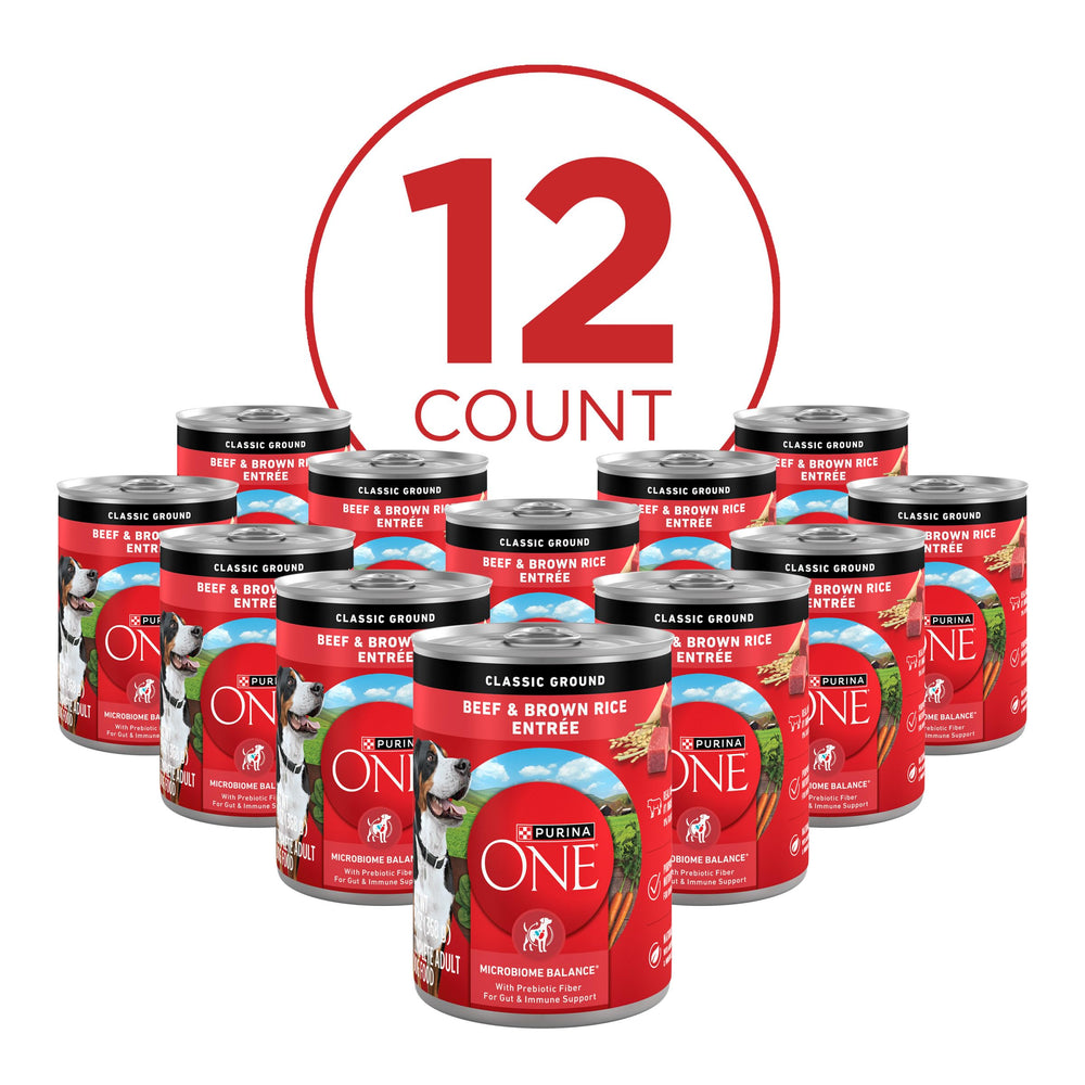 Purina ONE conserve 13 oz à l’échelle, visualisation de la portion
