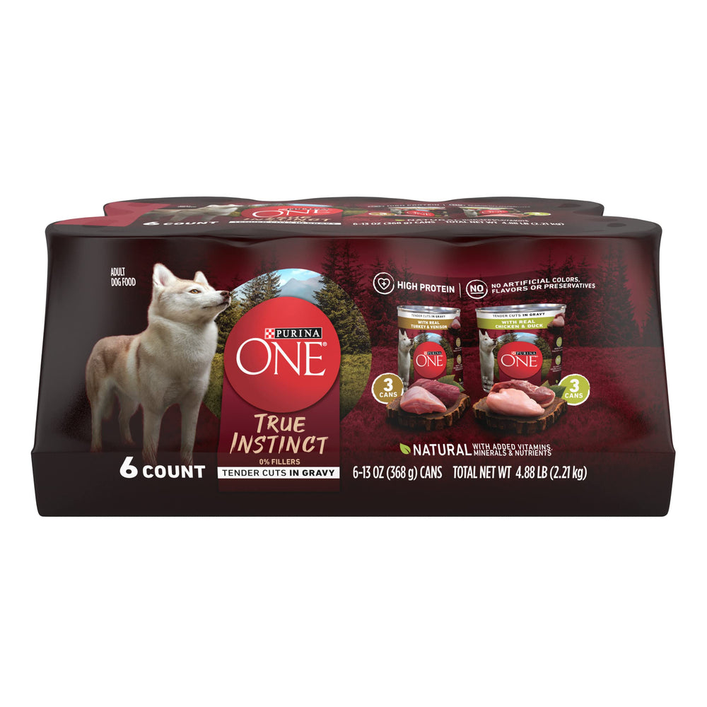 Purina ONE avant de la boîte montrant l'emballage attractif et bénéfice praticité