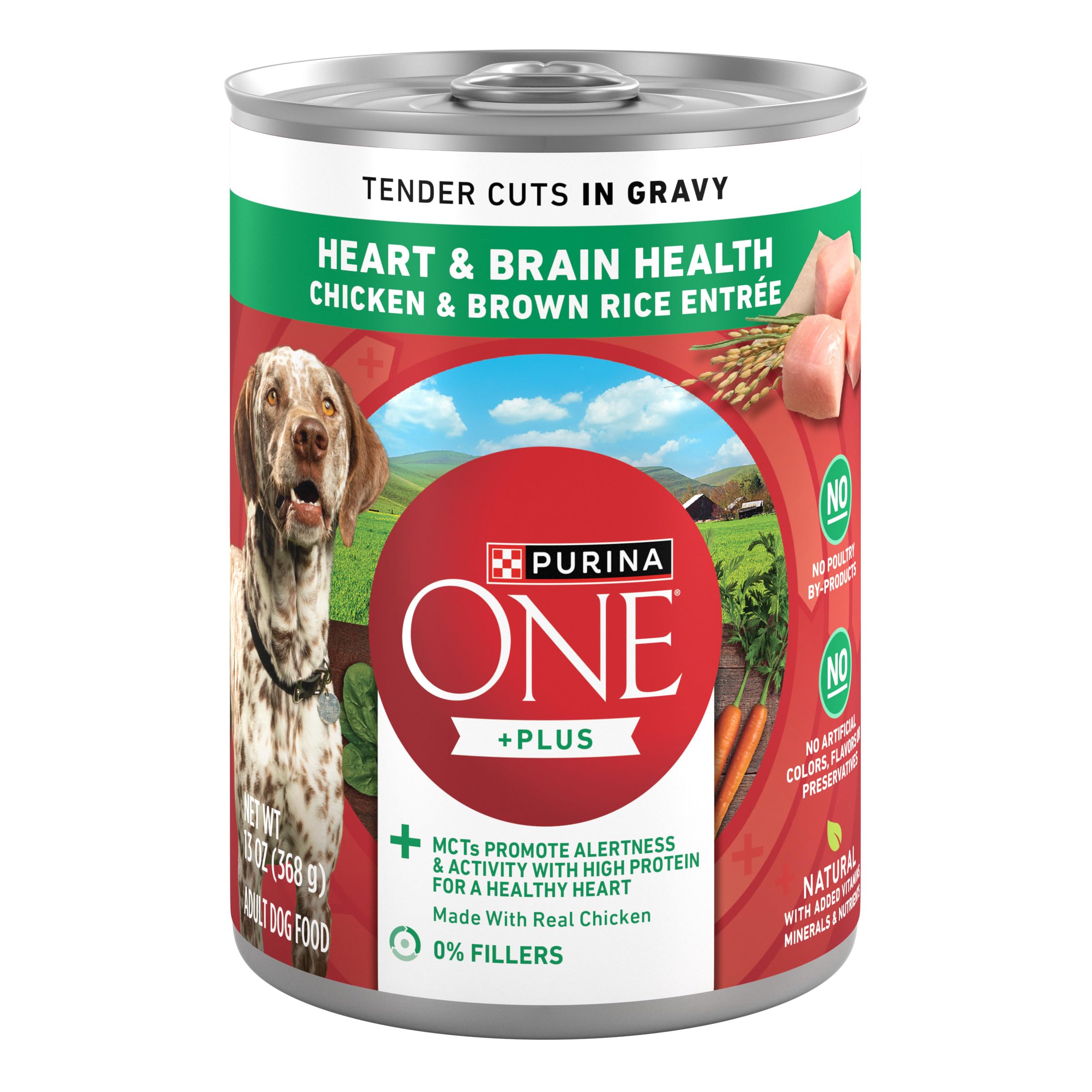 Purina ONE face de la boîte montrant l'emballage et l'avantage santé