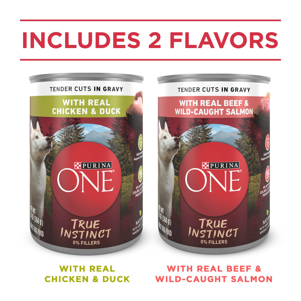 Purina ONE gros plan de l’étiquette indiquant ingrédients réels et qualité