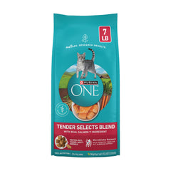 Purina ONE sac avant montrant l'étiquette et le bénéfice nutritionnel