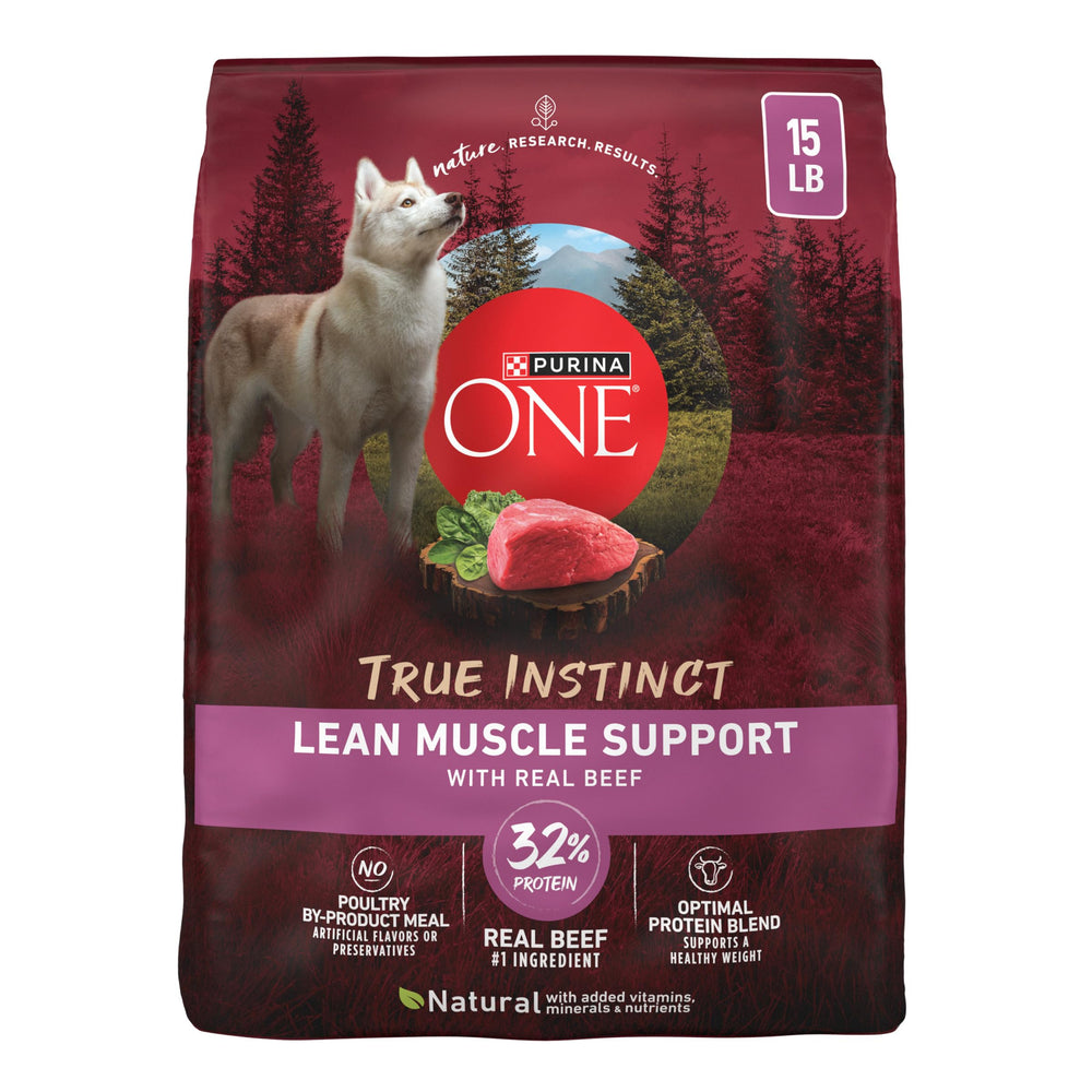 Purina ONE emballage avant montrant la recette boeuf et bénéfice protéines élevées