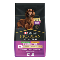 Purina Pro Plan emballage avant montrant formule senior, rassurance qualité