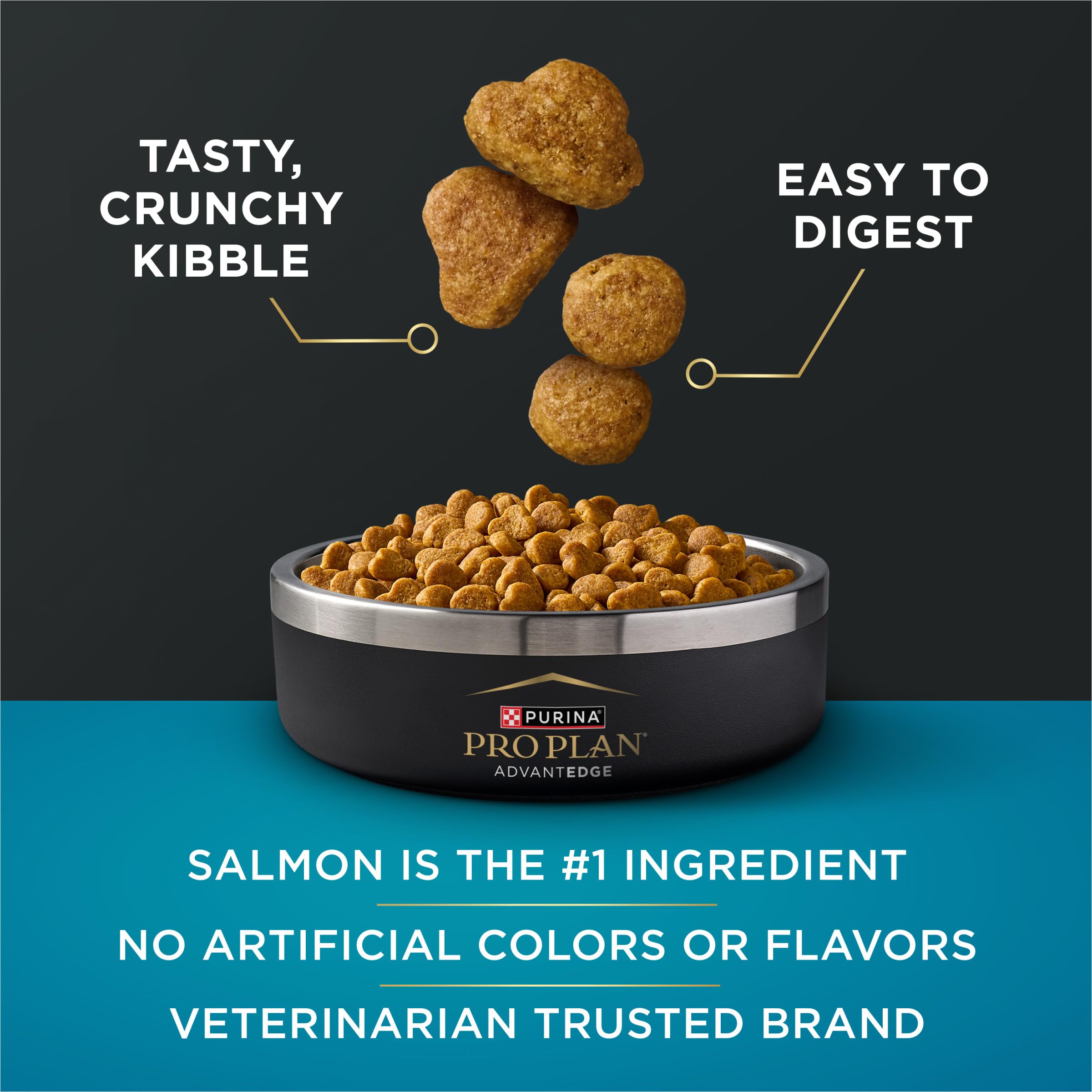 Purina Pro Plan saumon ingrédient principal illustré bénéfice protéines