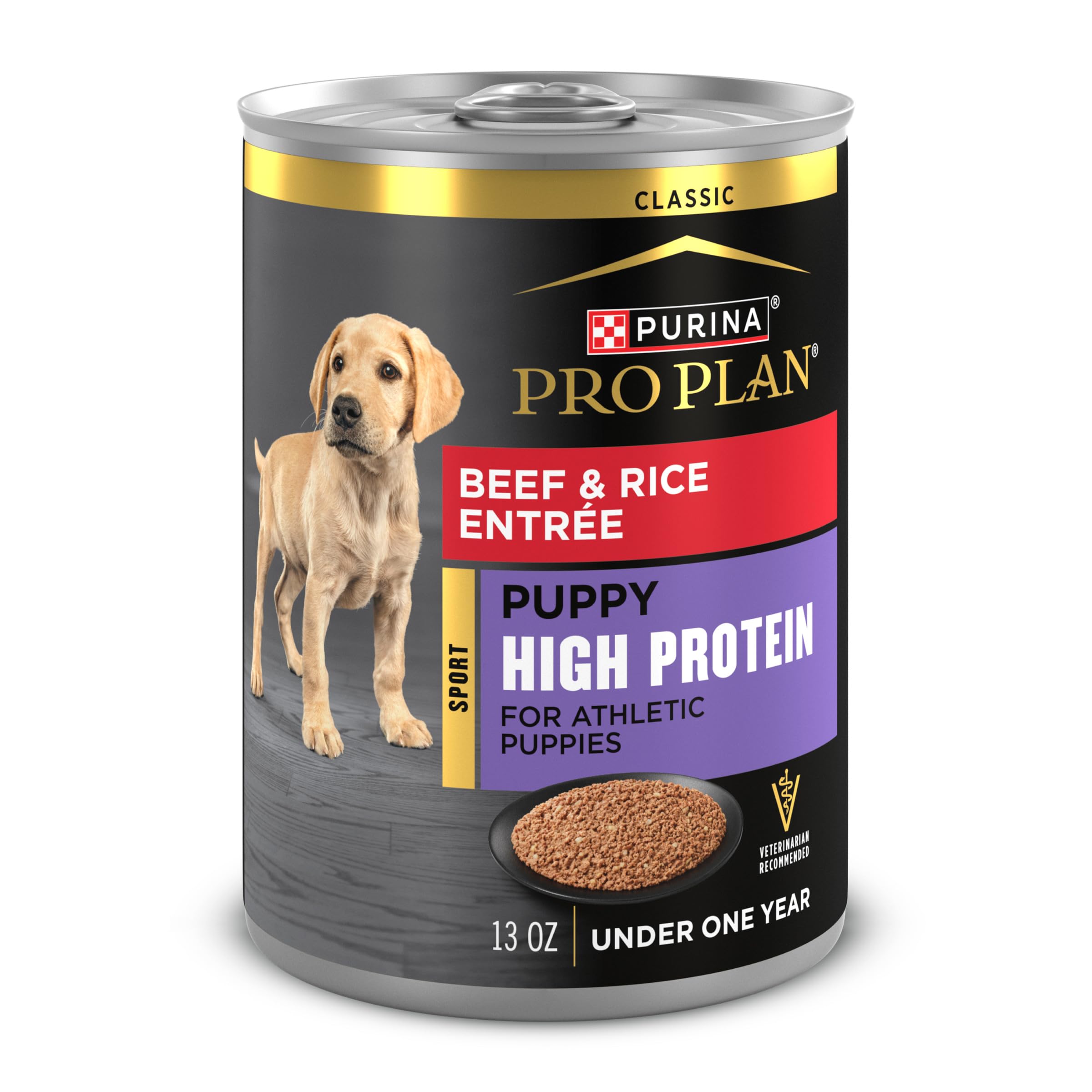 Purina Pro Plan vue avant de la boîte montrant la marque et l'appétence