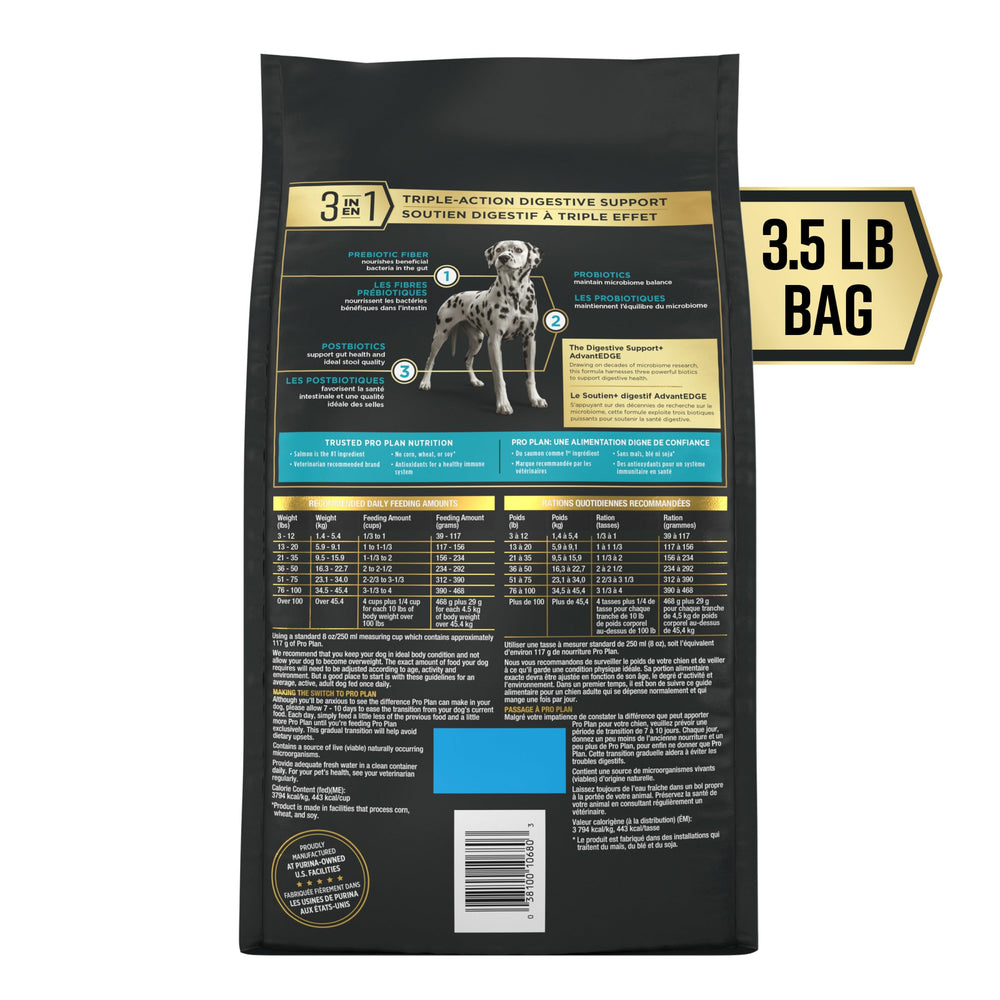 Purina Pro Plan gros plan croquettes montrant texture facile à digérer