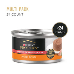 Purina Pro Plan boîte ouverte révélant le contenu humide facile à servir