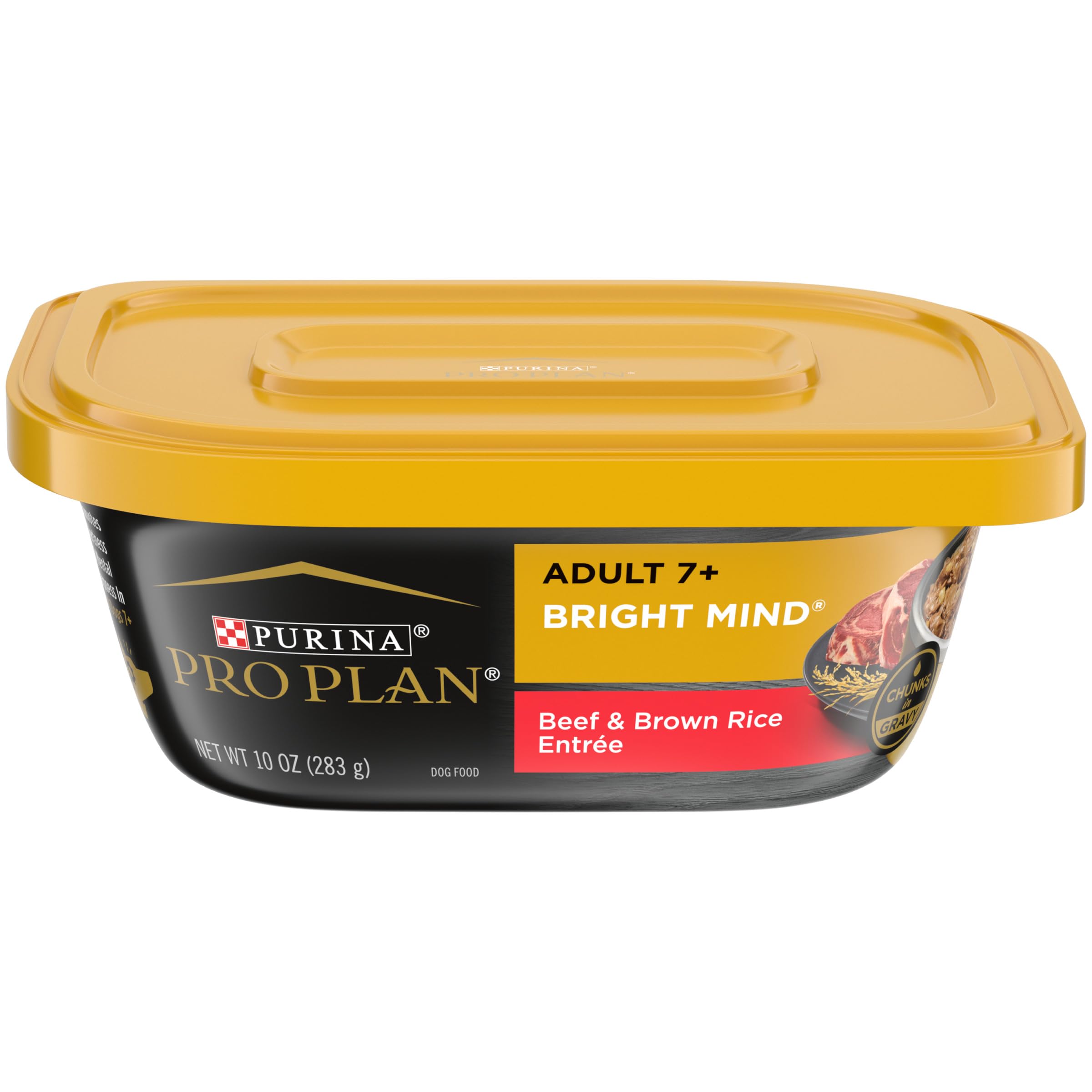 Purina Pro Plan barquette face montrant emballage et praticité