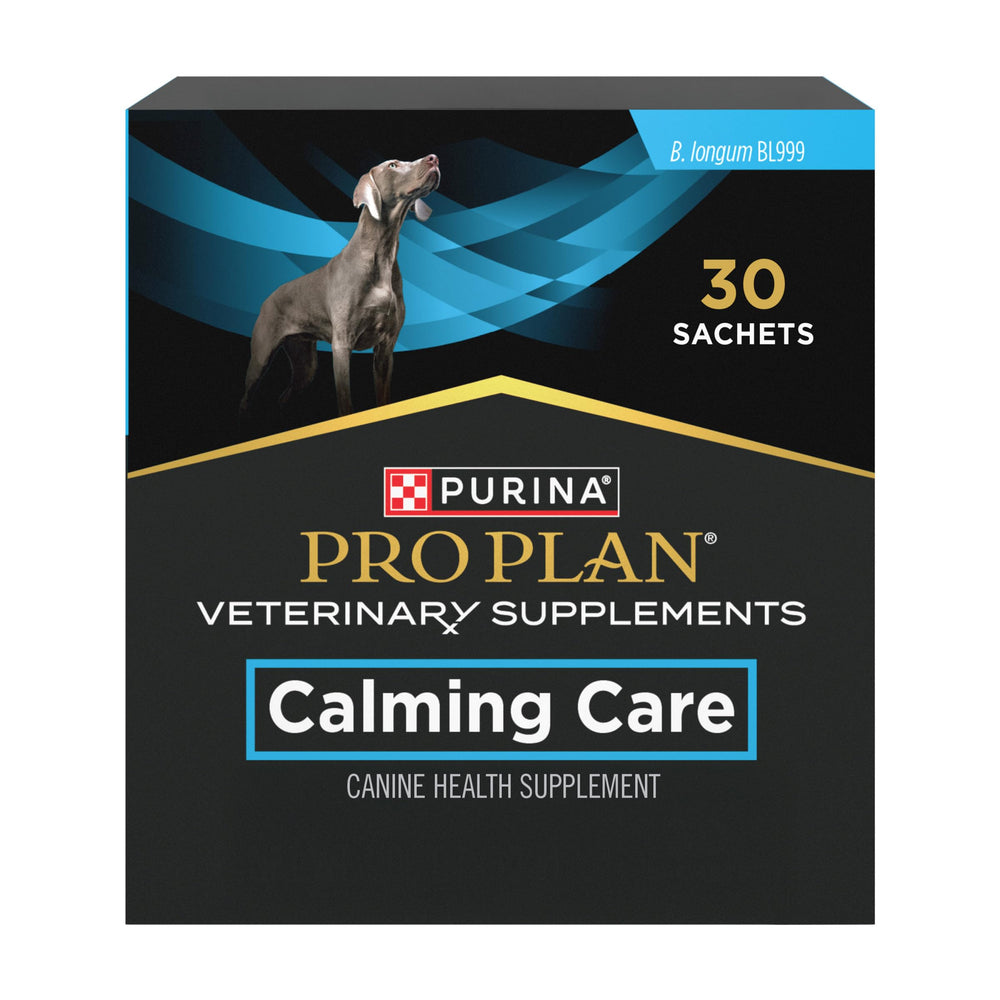 Purina Pro Plan emballage avant montrant la marque et l’utilité calmante