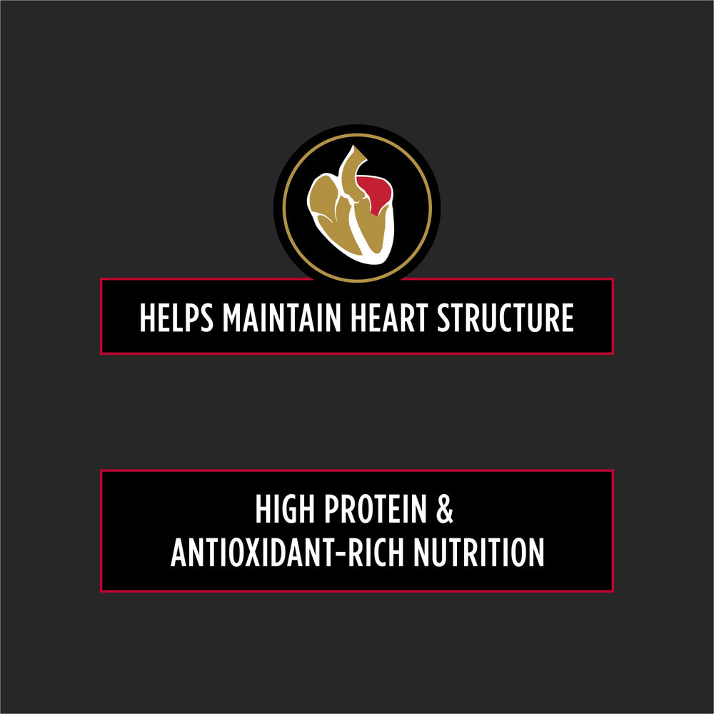 Purina Pro Plan CardioCare étiquette nutritionnelle lisible montrant mélange protecteur cardiaque