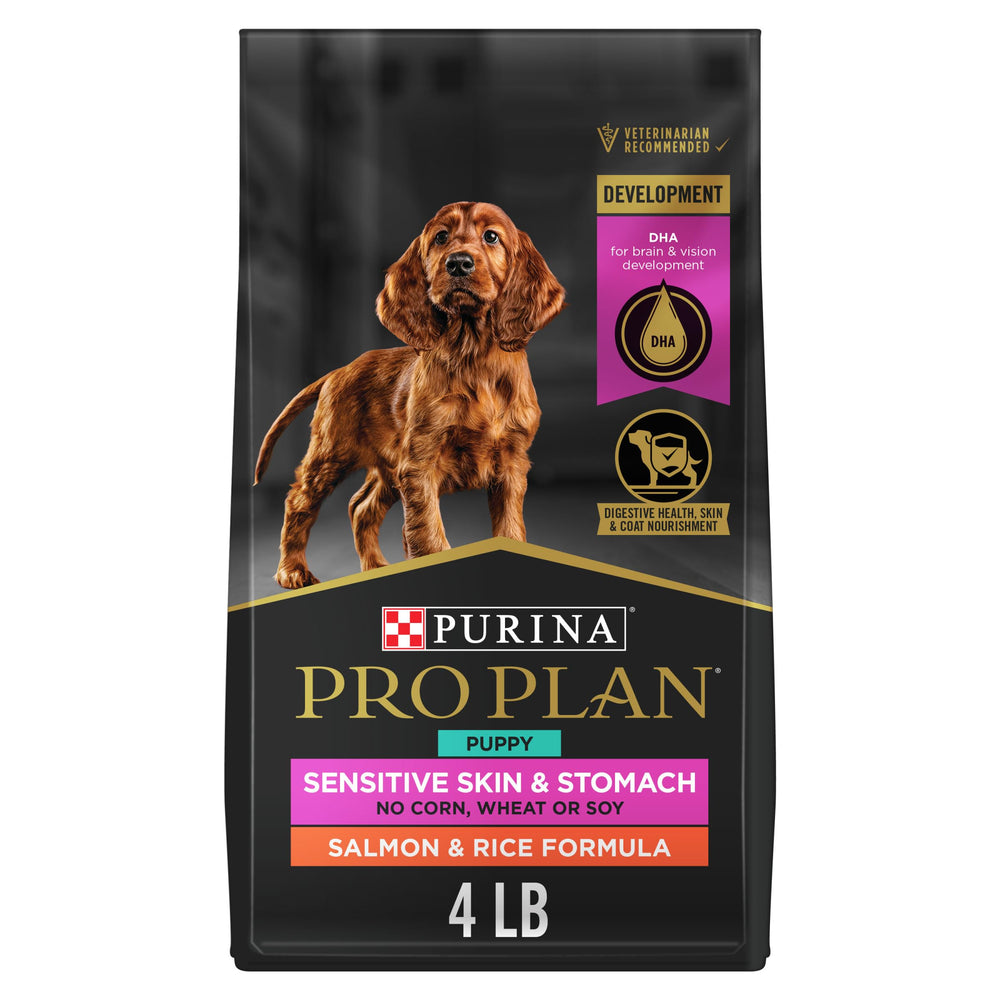 Purina Pro Plan emballage avant montrant formule saumon bénéfice nutrition