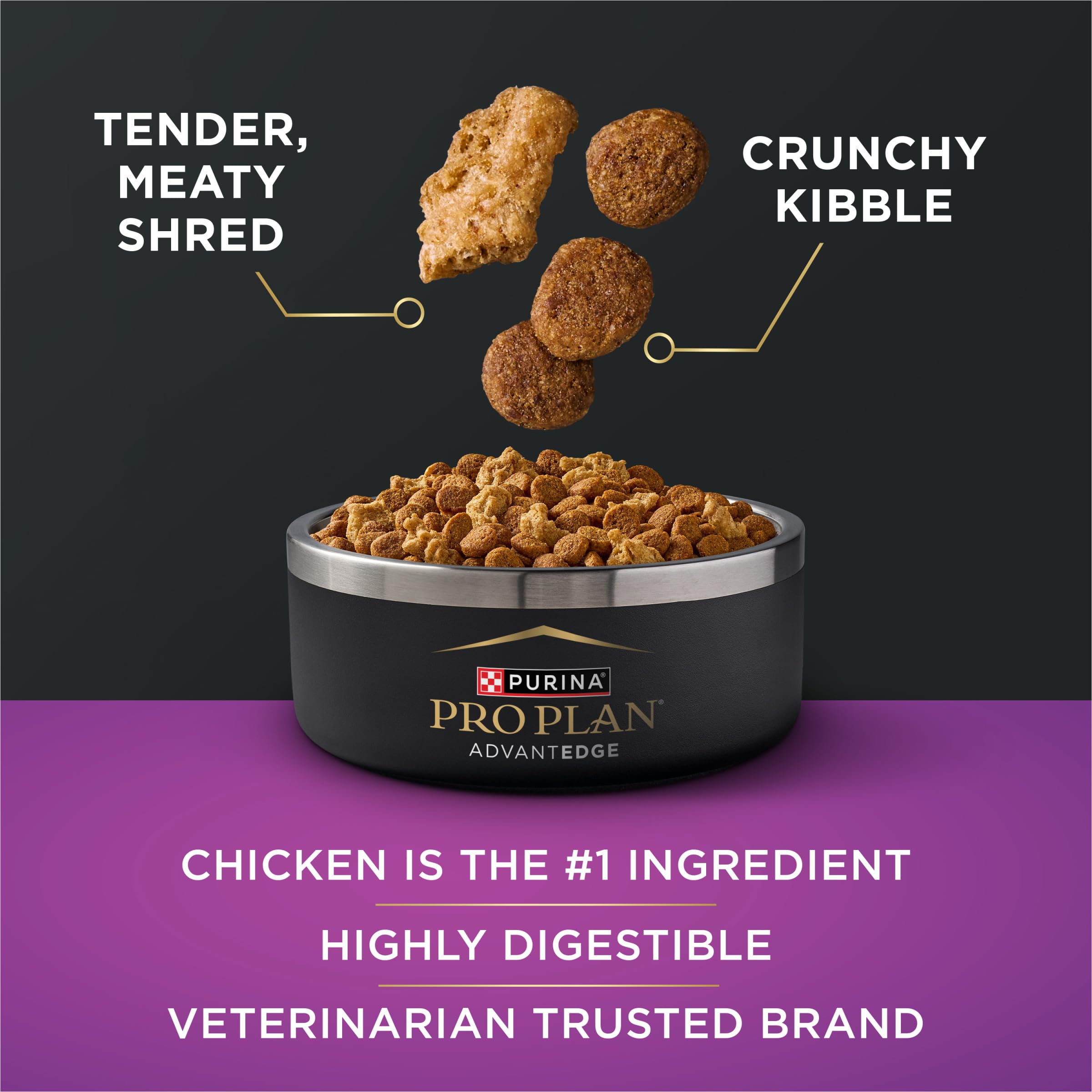 Purina Pro Plan ingrédient poulet réel en gros plan pour protéine principale