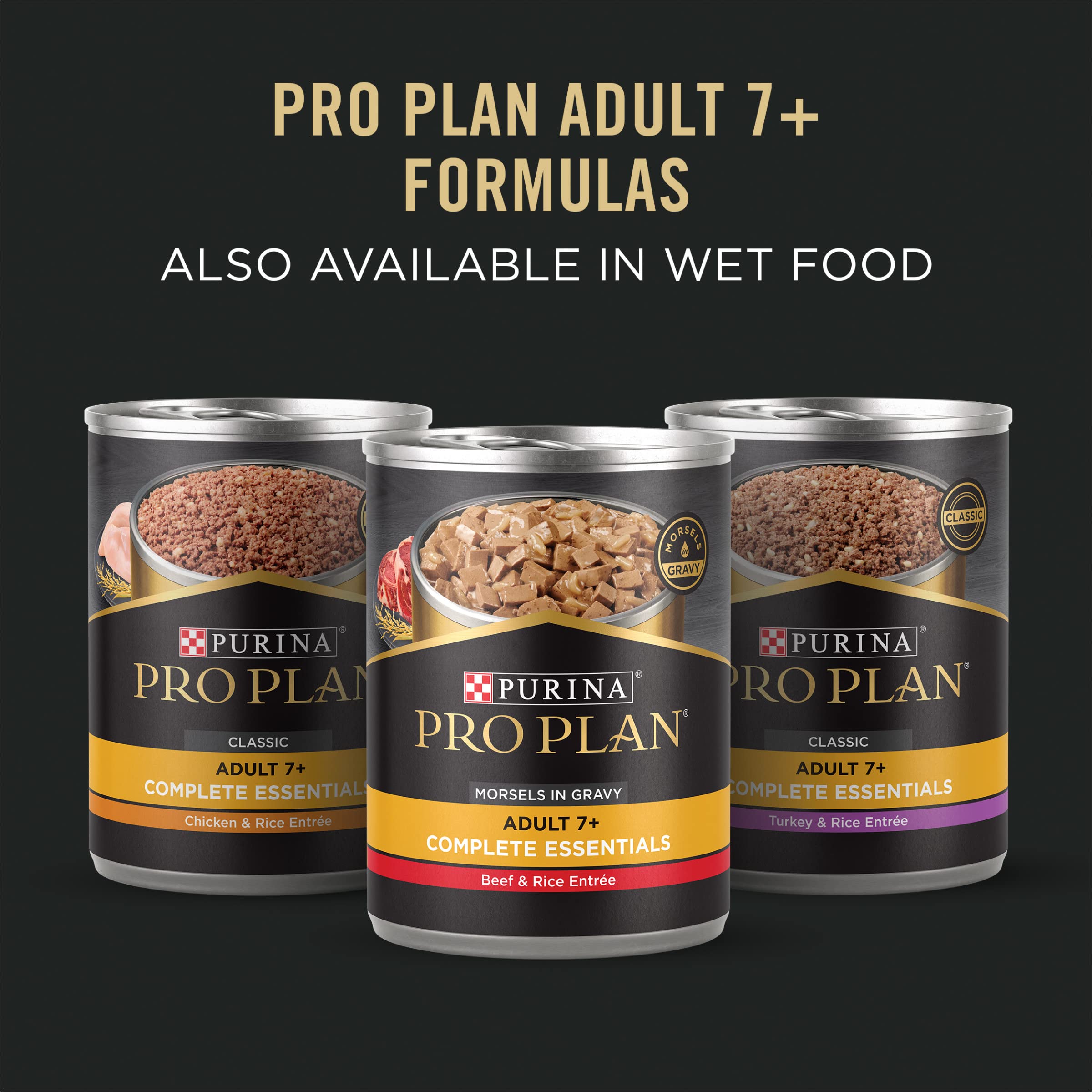 Purina Pro Plan comparaison taille des croquettes pour portionnage facile