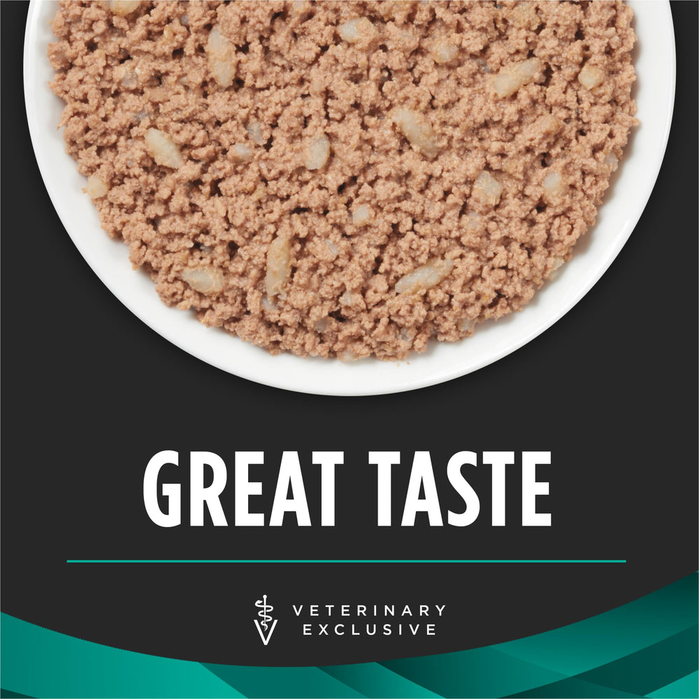 Purina Pro Plan ouverte montrant la texture humide, appétence améliorée