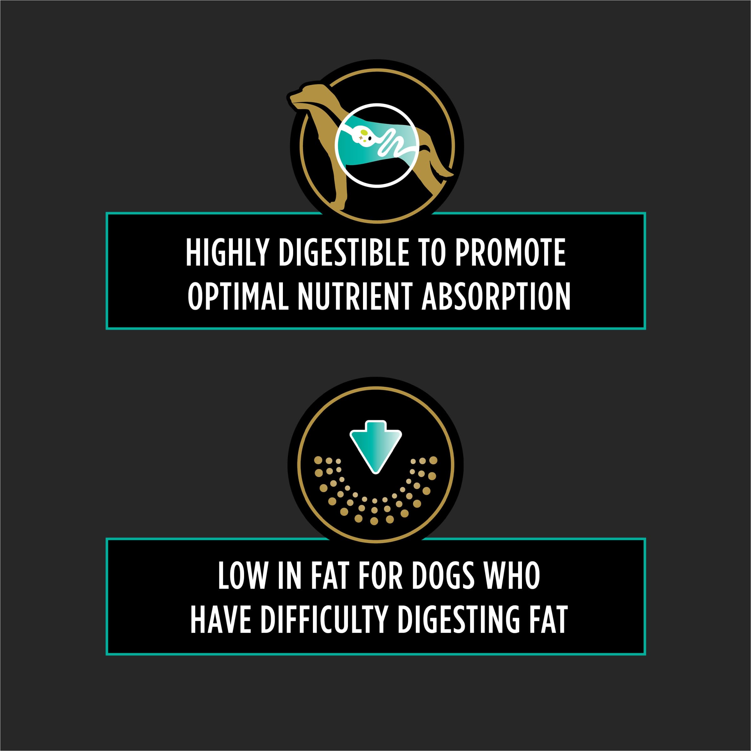 Purina Pro Plan portion servie dans une assiette, pratique pour les repas