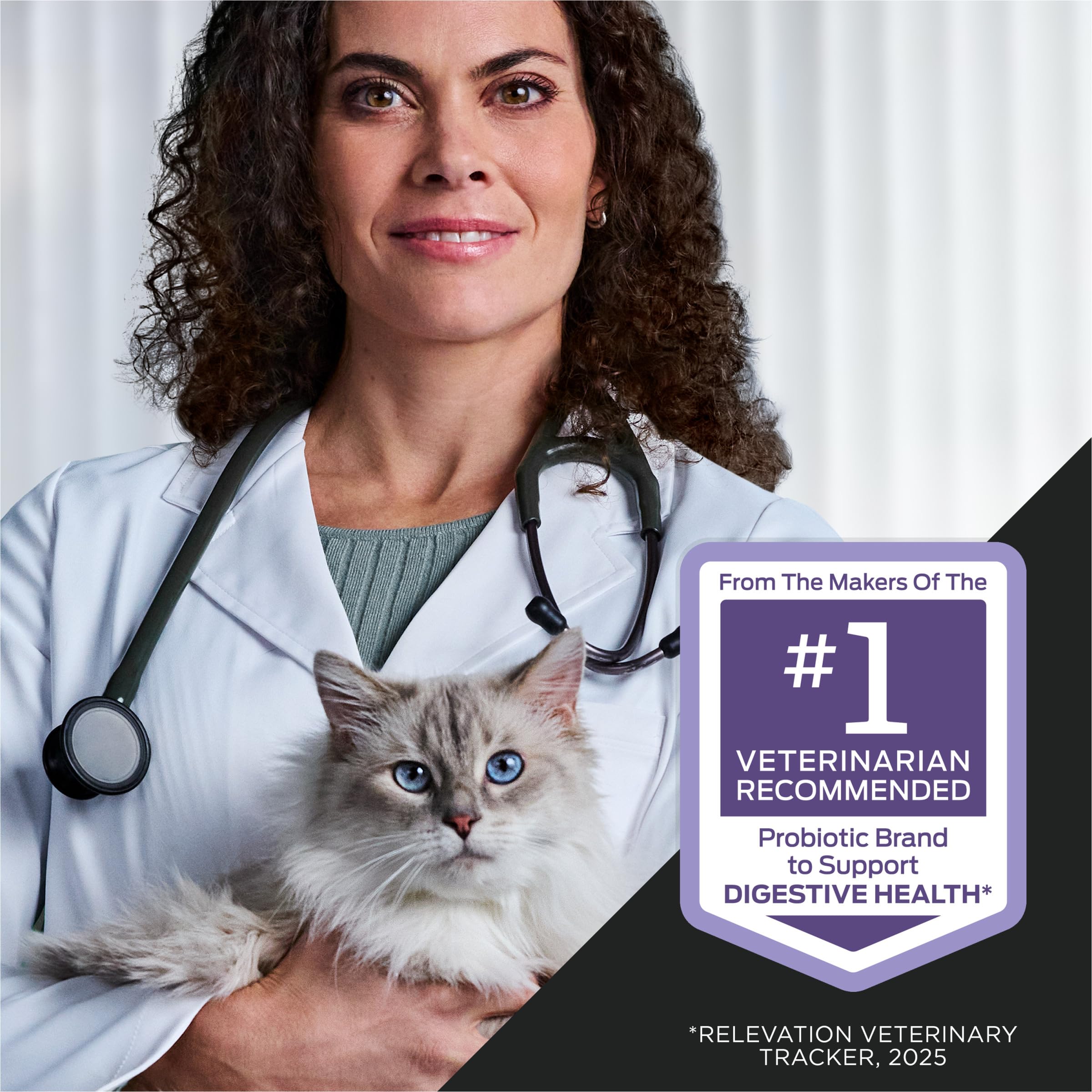Purina Pro Plan kit deux étapes illustrant réponse immédiate et probiotiques