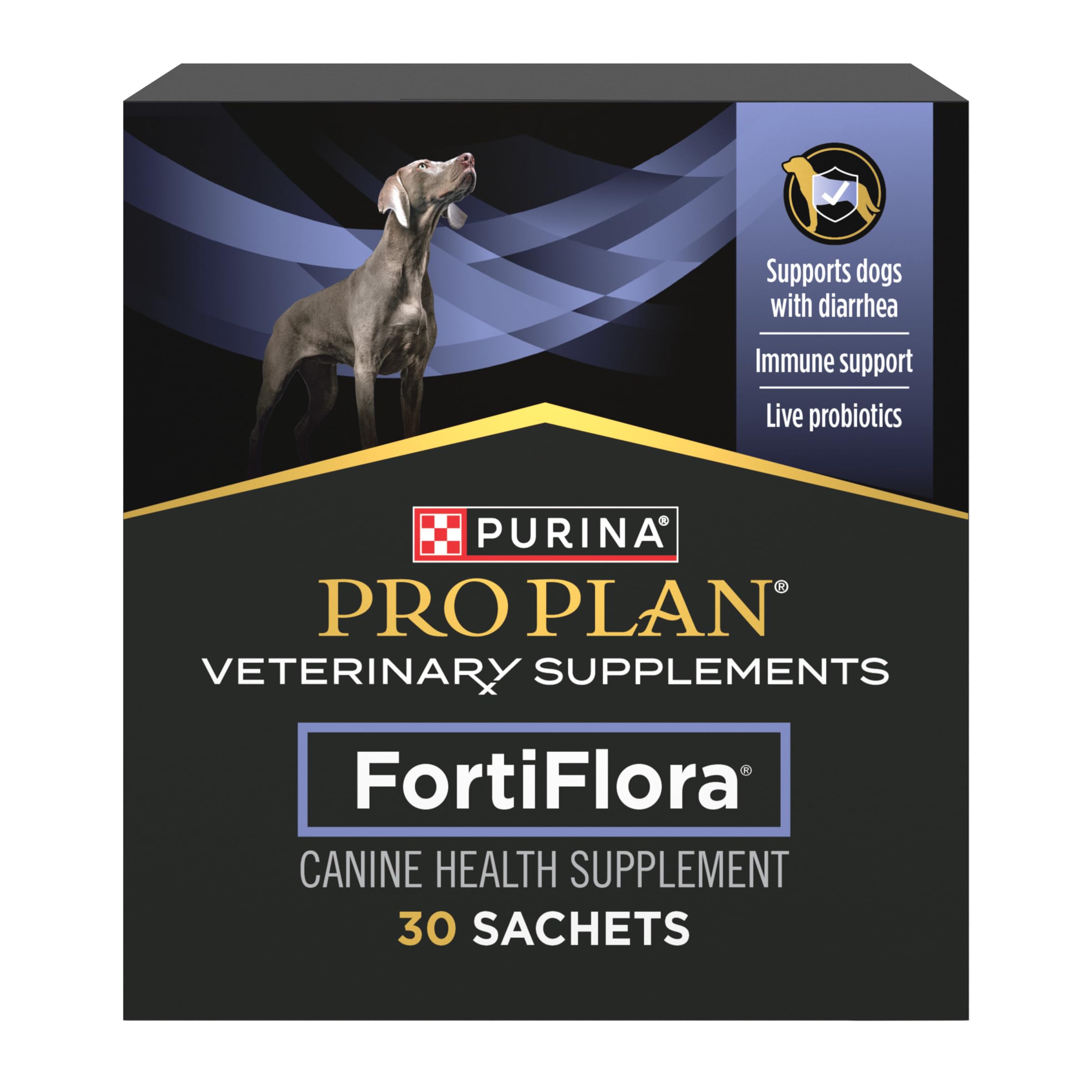 Purina Pro Plan emballage FortiFlora montrant praticité pour digestion