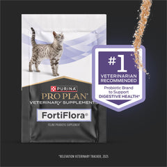 Purina Pro Plan FortiFlora sachet ouvert prêt à être dosé — administration facile