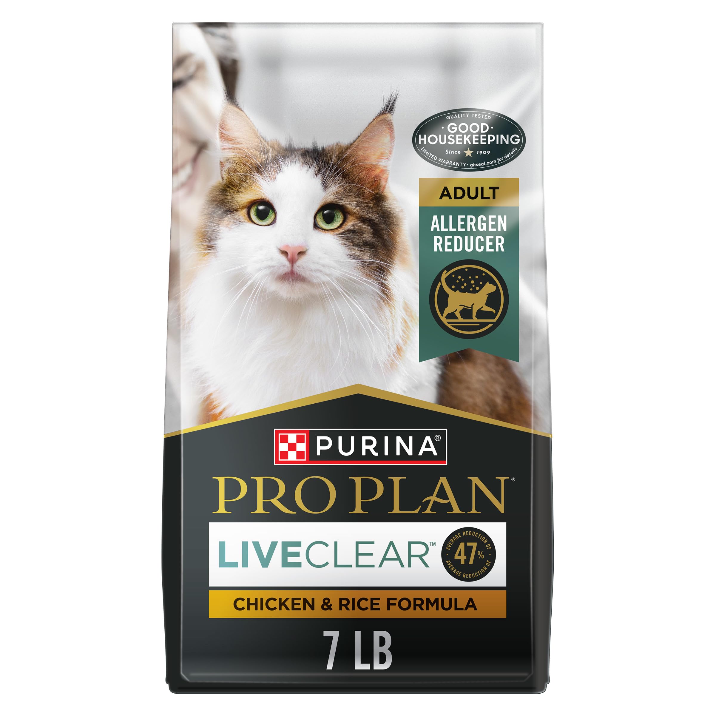 Purina Pro Plan face avant du paquet montrant l'étiquette et bénéfice anti-allergènes