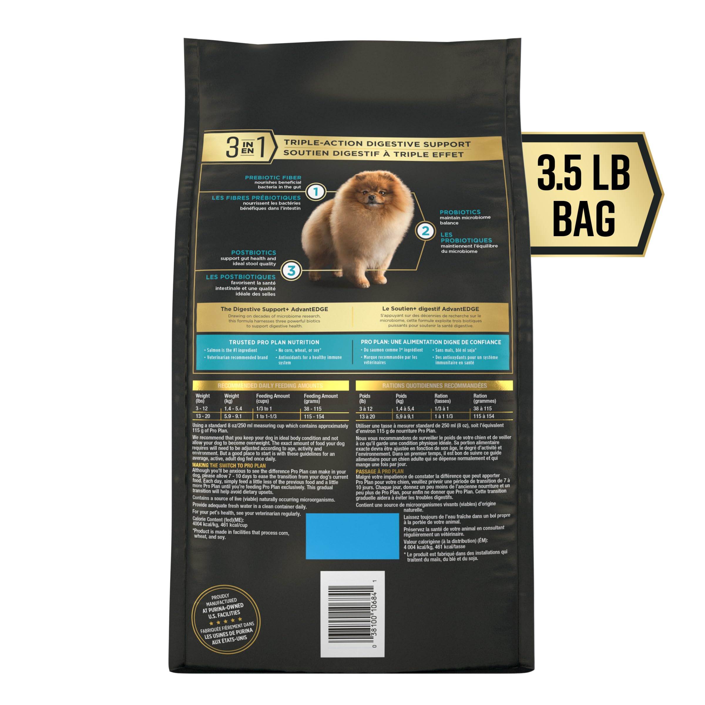 Purina Pro Plan gros plan sur texture des croquettes facile à mâcher