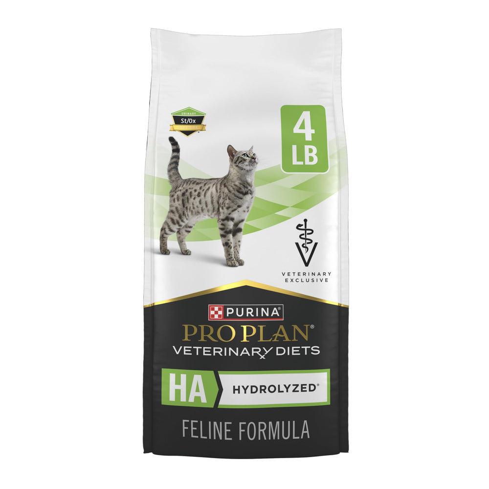 Purina Pro Plan Veterinary Diets sac 4 lb montrant l'emballage et le logo, rassure sur la qualité