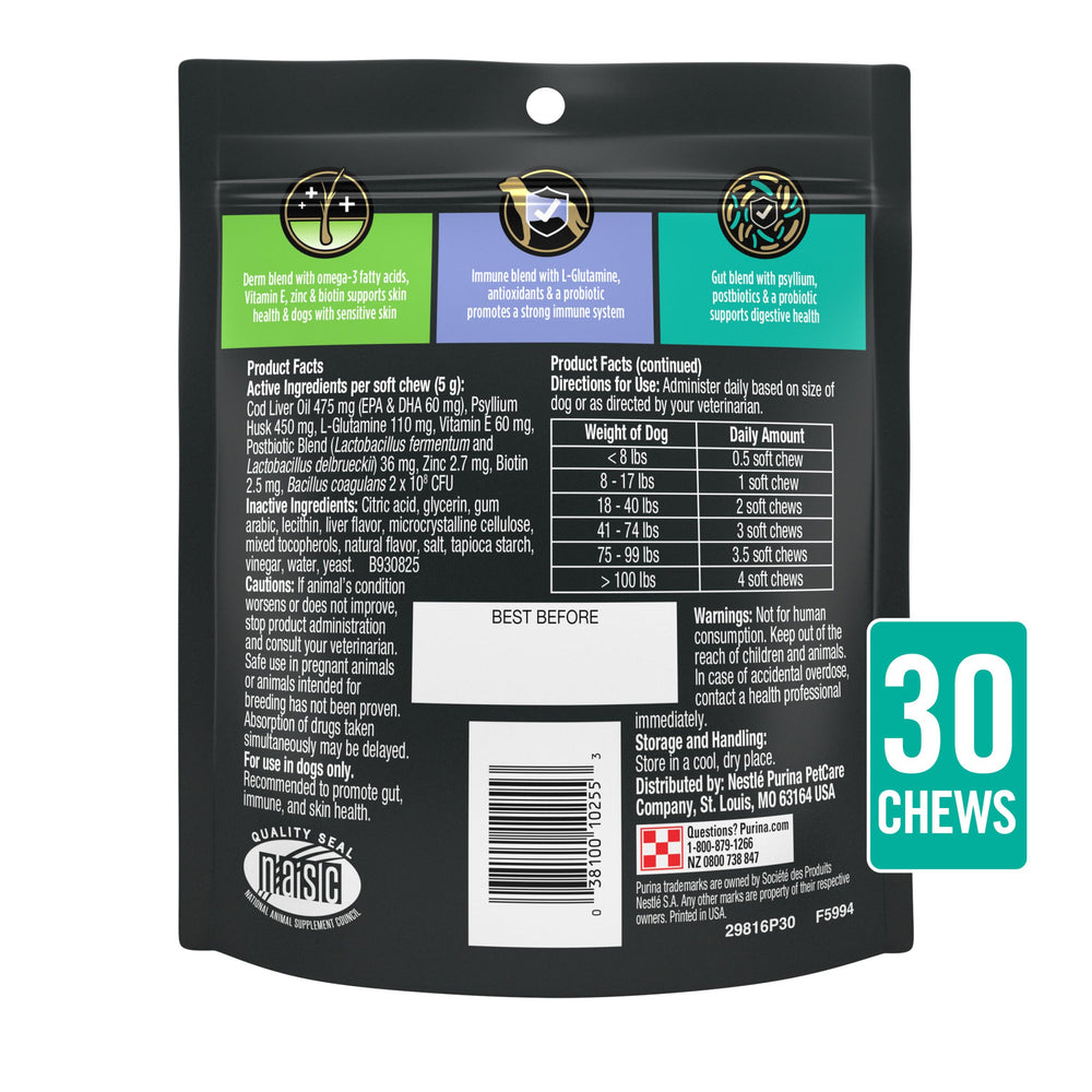 Purina Pro Plan chien acceptant friandise pour complémentation quotidienne