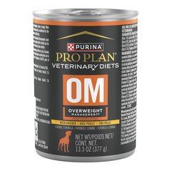 Purina Pro Plan OM paquets de 12 boîtes montrant l'emballage pratique