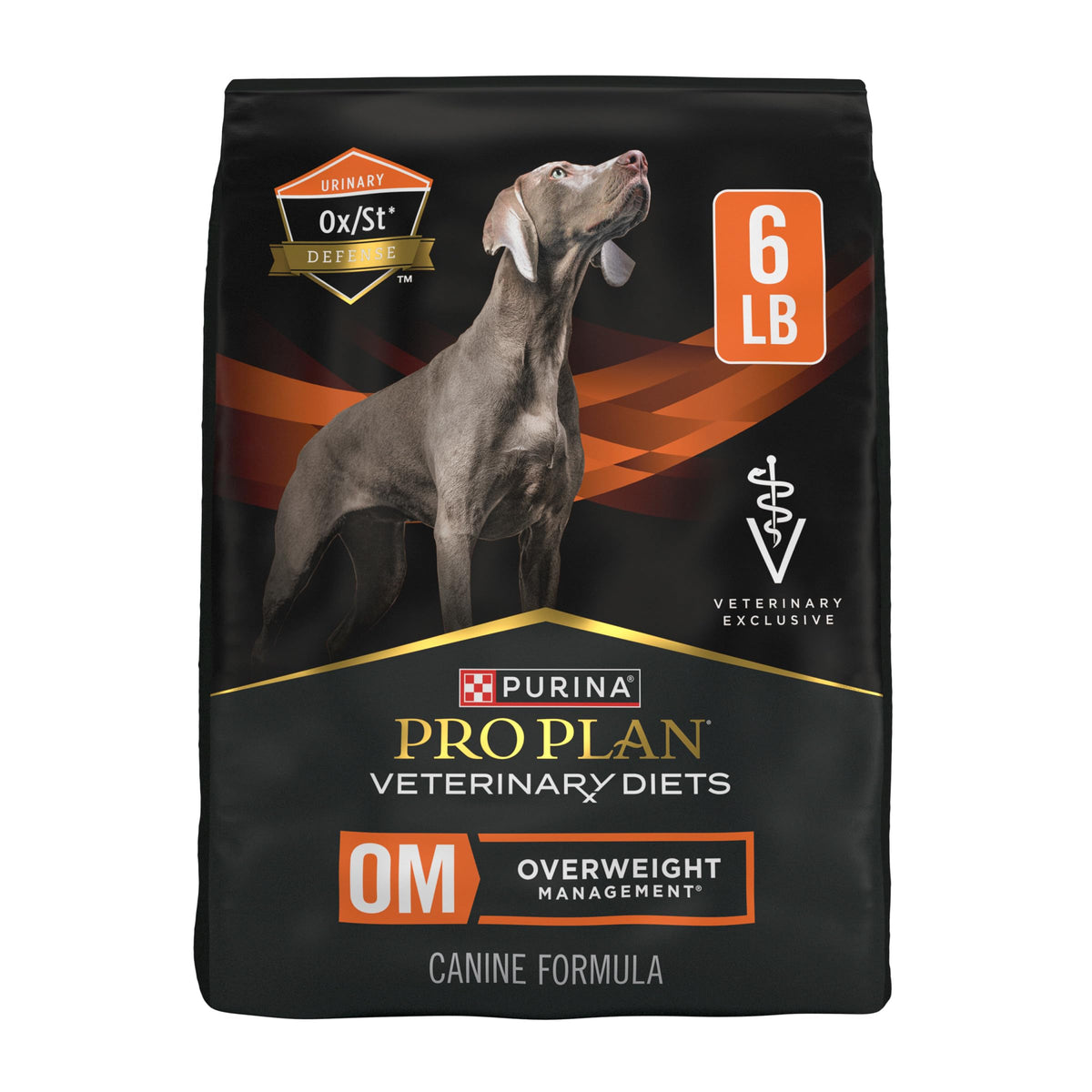 Purina Pro Plan OM sac 6 lb montrant l’emballage et astuces de gestion du poids