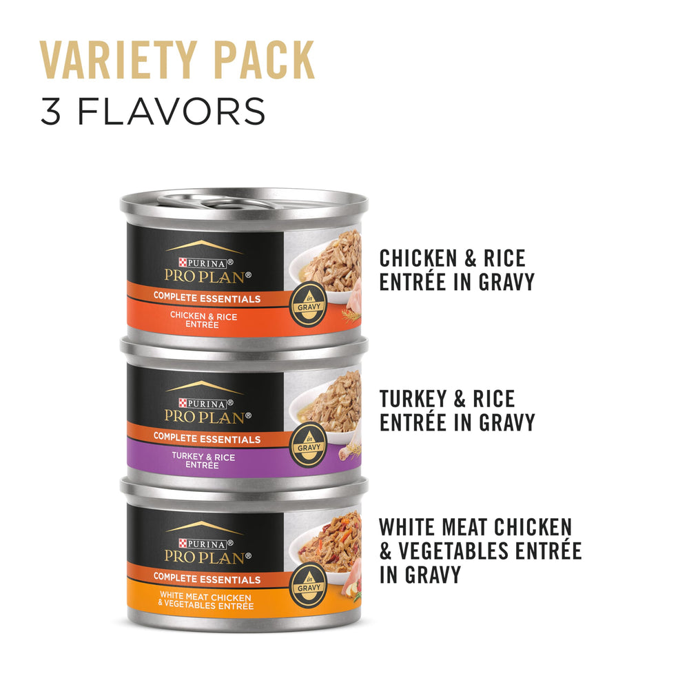 Purina Pro Plan boîte ouverte révélant la sauce appétissante pour hydratation