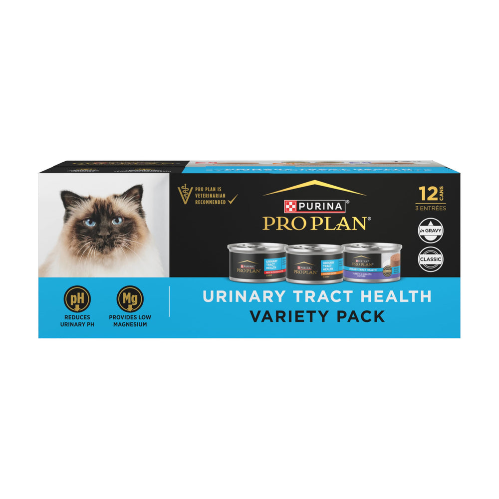 Purina Pro Plan pack face avant montrant toutes les boîtes, clarté et confiance