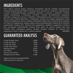 Zoom sur l'étiquette Purina Pro Plan montrant indications vétérinaires et composition
