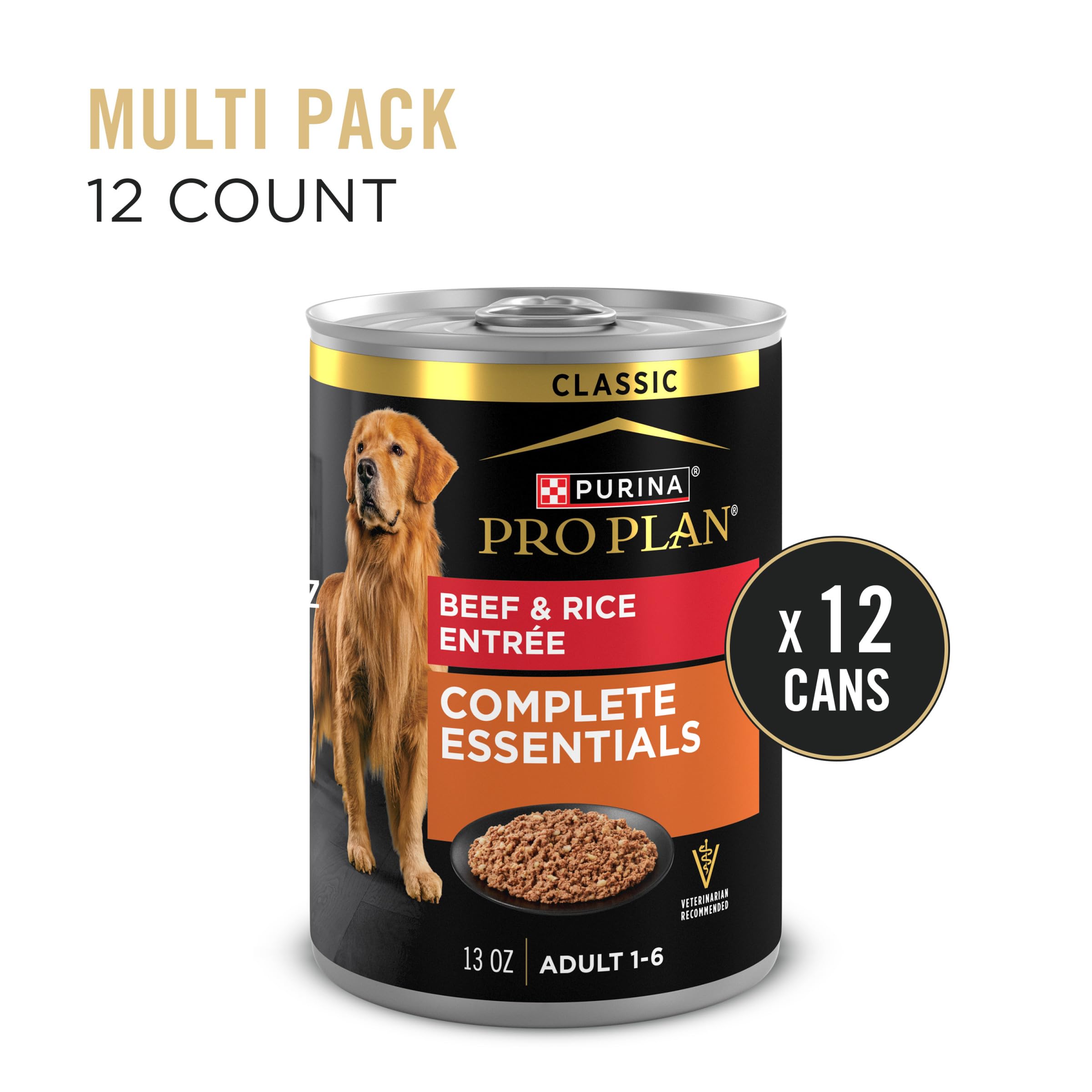 Purina Pro Plan gros plan bœuf réel apportant goût riche