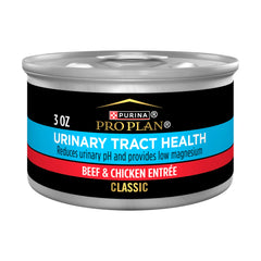 Purina Pro Plan pâté face de boîte montrant l’emballage et l’avantage formulation ciblée