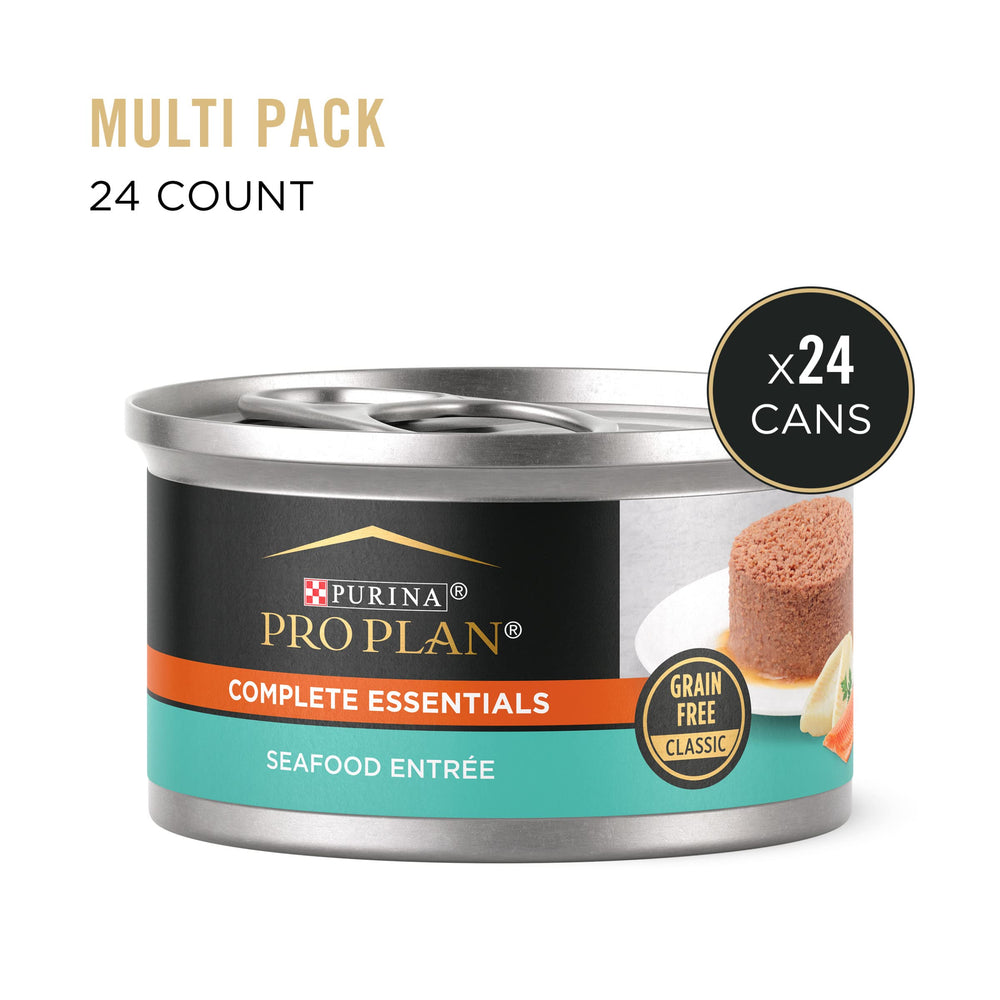 Purina Pro Plan gros plan sur la texture de la pâtée illustrant la haute protéine