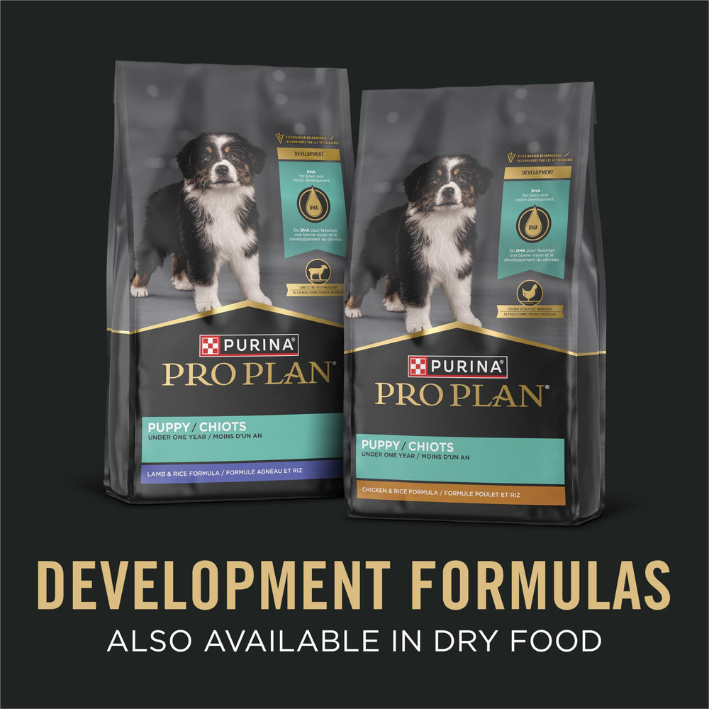 Purina Pro Plan morceau de poulet réel soulignant protéine de qualité