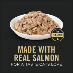 Purina Pro Plan ouverture de la boîte montrant la sauce appétente pour acceptation améliorée