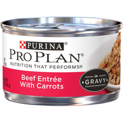 Purina Pro Plan portion servie sur assiette illustrant une ration équilibrée