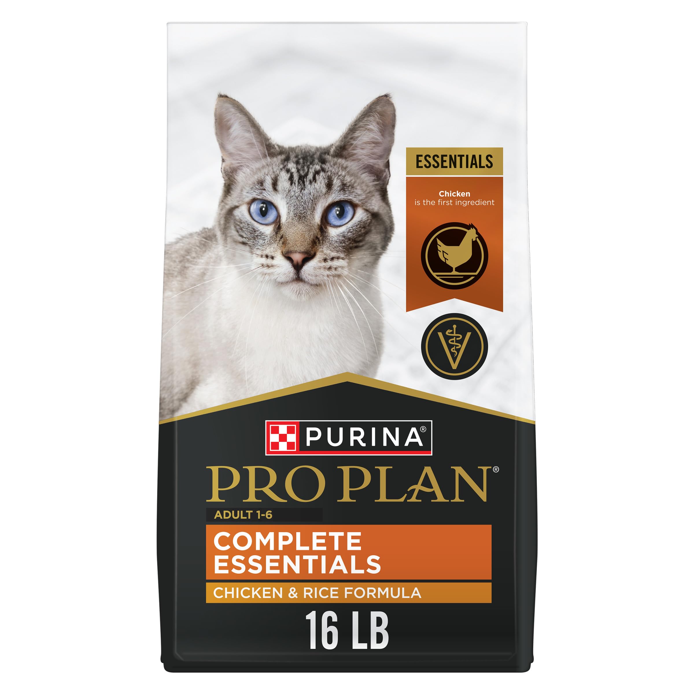 Purina Pro Plan sac 16 lb face avant montrant emballage et bénéfice nutriments