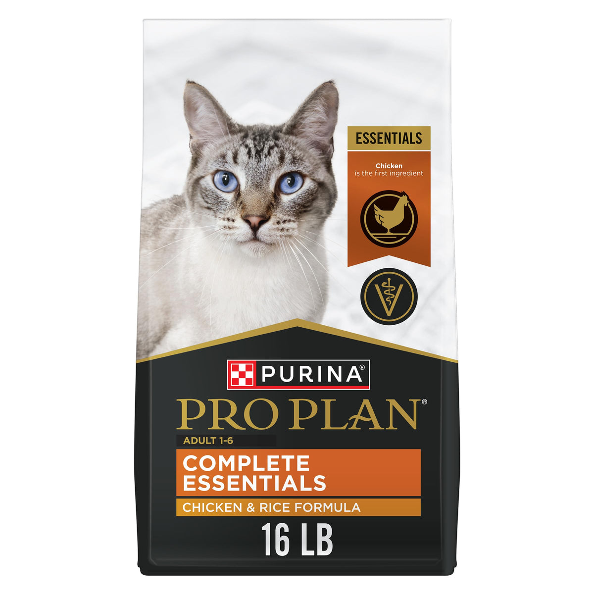 Purina Pro Plan sac 16 lb face avant montrant emballage et bénéfice nutriments