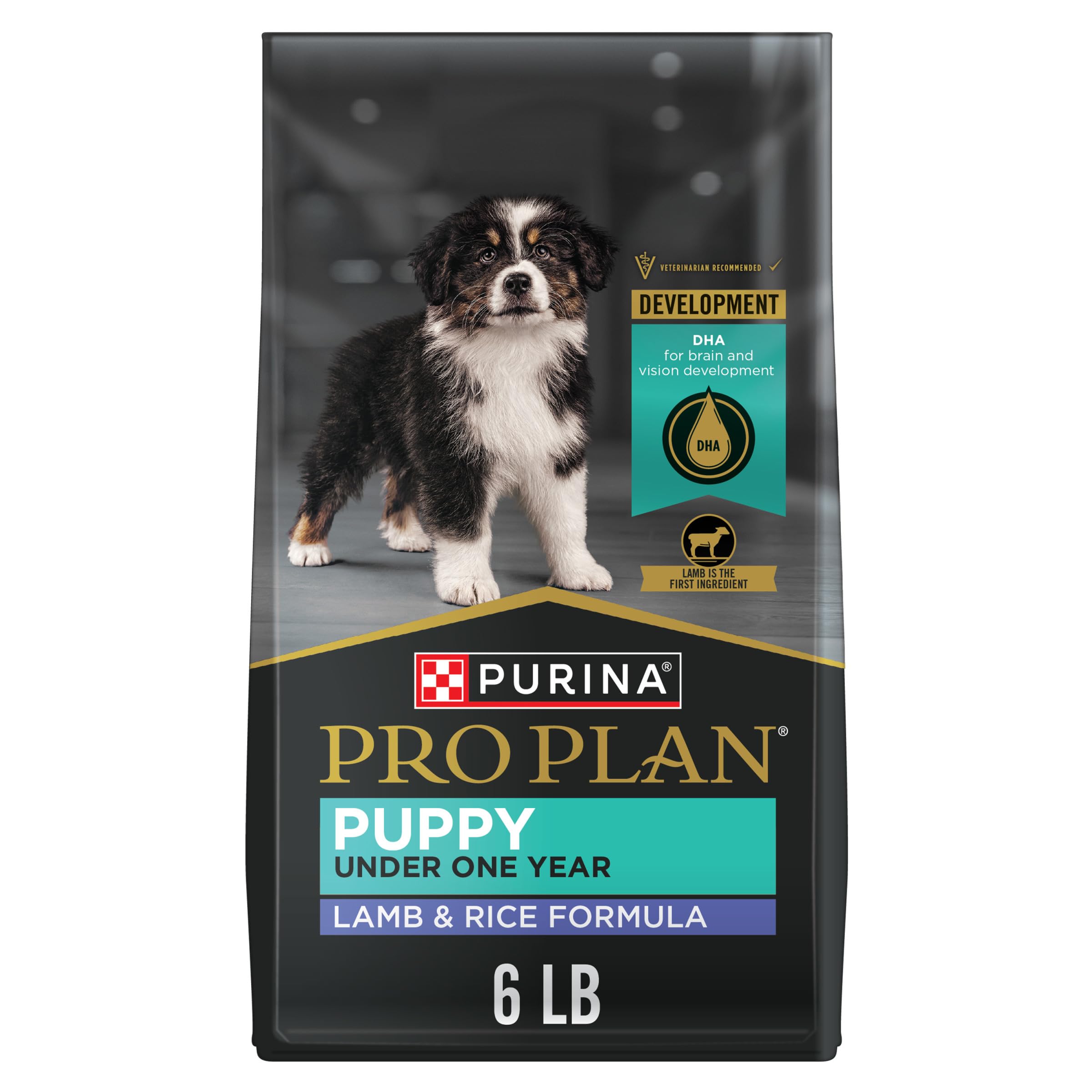Purina Pro Plan sachet avant agneau et riz montrant nutrition complète