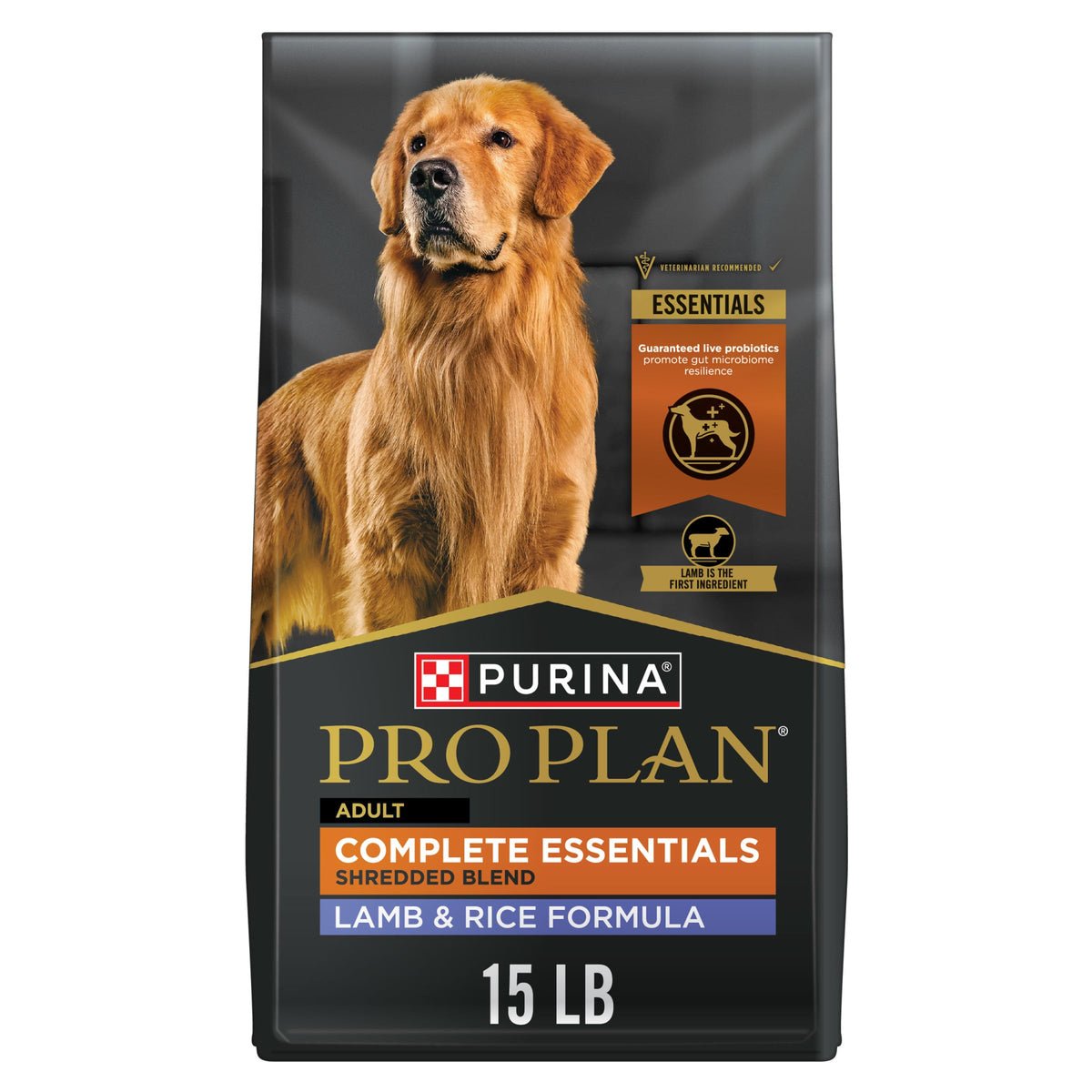 Purina Pro Plan sachet avant montrant l'emballage et les bénéfices nutritionnels