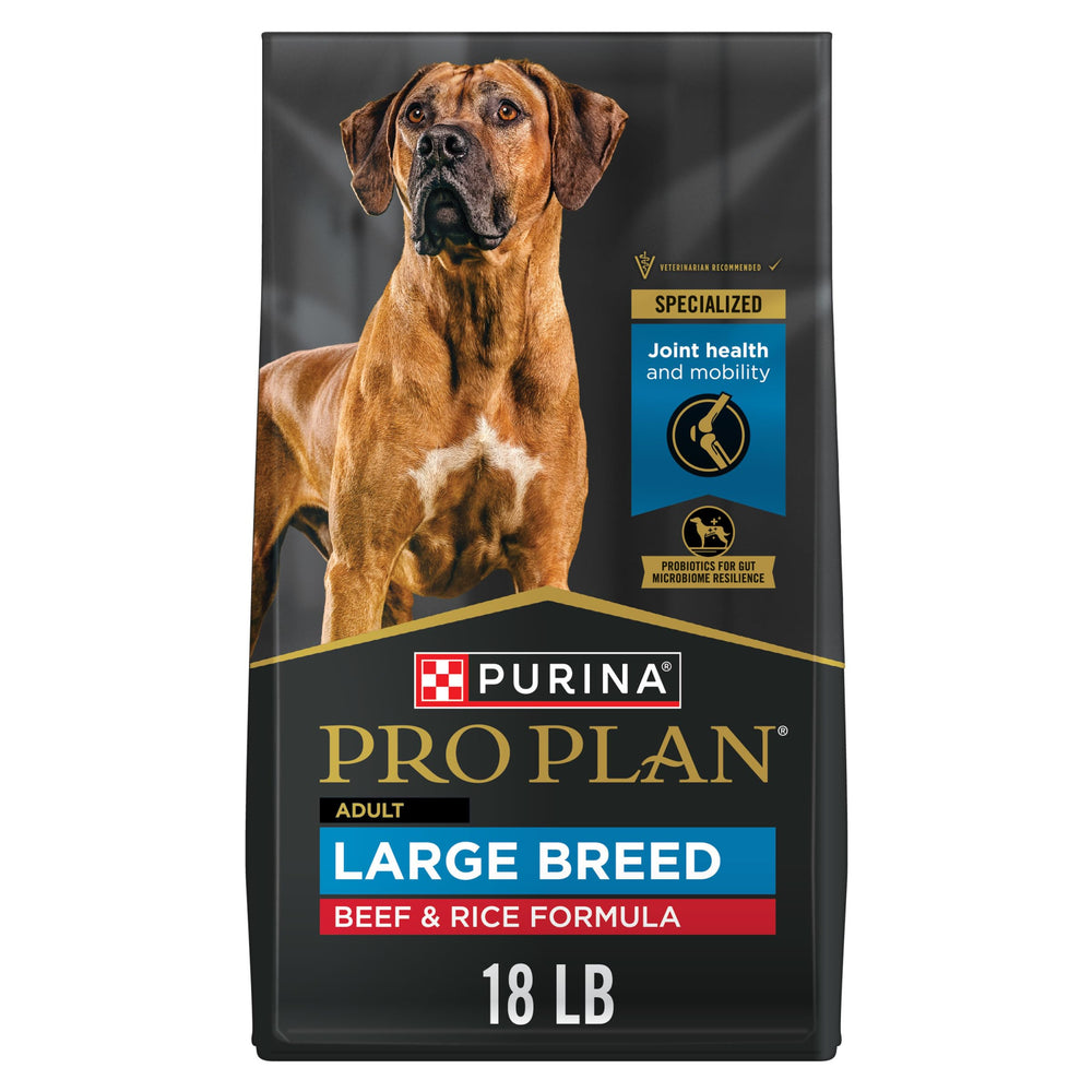 Purina Pro Plan sachet avant montrant formule bœuf et riz bénéfices nutritionnels