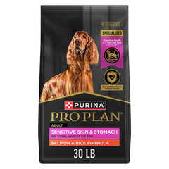 Purina Pro Plan sac avant montrant la formule saumon bénéfice digestif